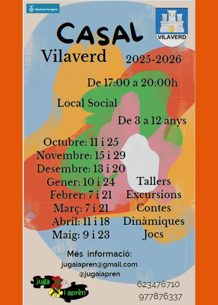Casal  infantil  a Vilaverd [PRÈVIA INSCRIPCIÓ]
