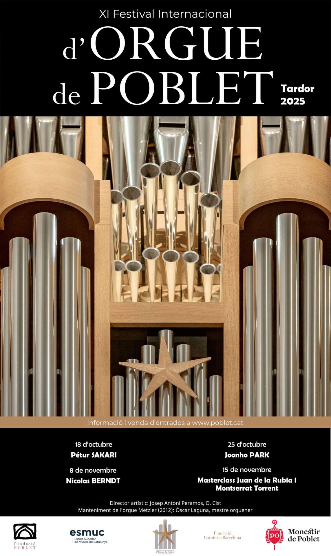 XI Festival Internacional d’Orgue de Poblet