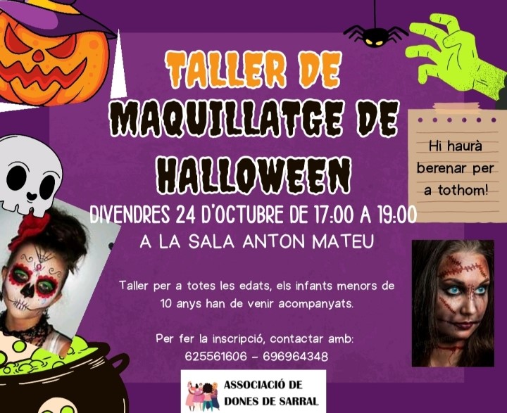 Taller de maquillatge de Halloween a Sarral