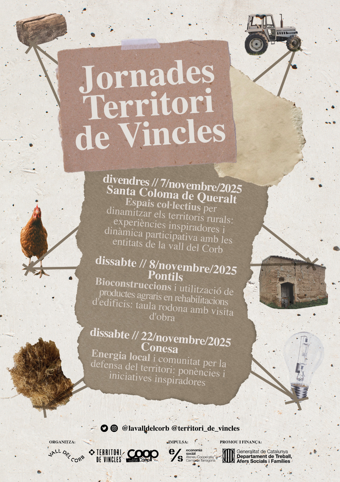 5a edició de les Jornades Territori de Vincles a Santa Coloma de Queralt