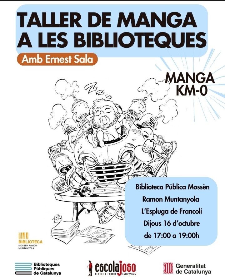 Taller de manga a la biblioteca de l'Espluga de Francolí [PRÈVIA INSCRIPCIÓ]