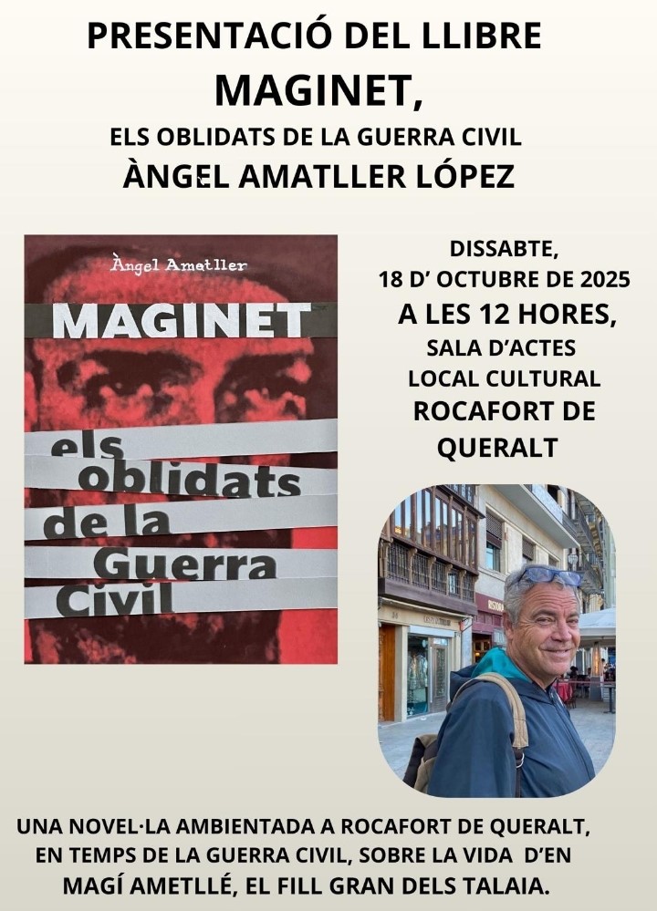 Presentació del llibre "Maginet. Els oblidats de la Guerra Civil" a Rocafort de Queralt